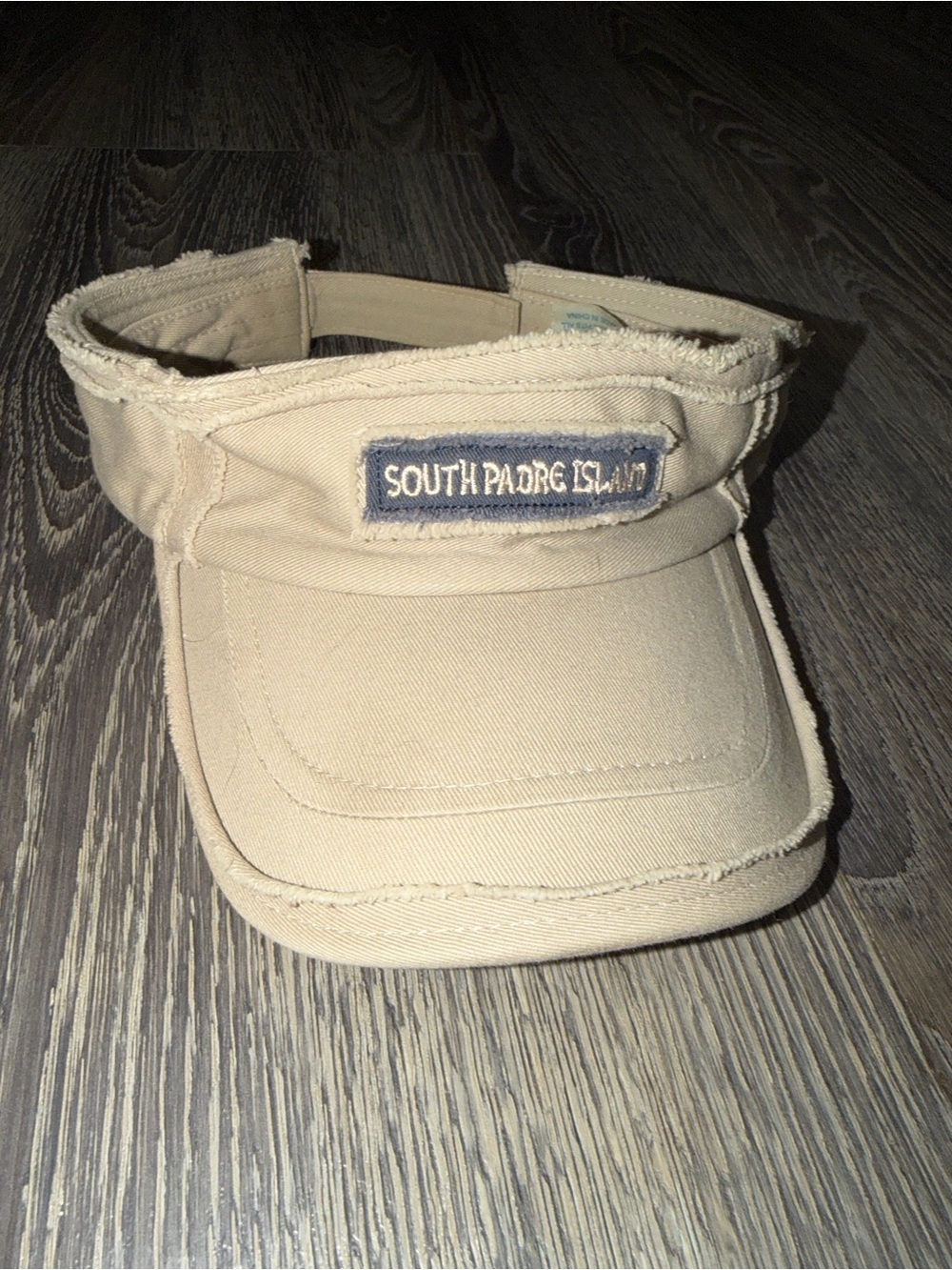 Vintage South Padre Island Texas Tan Visor Adjustable
